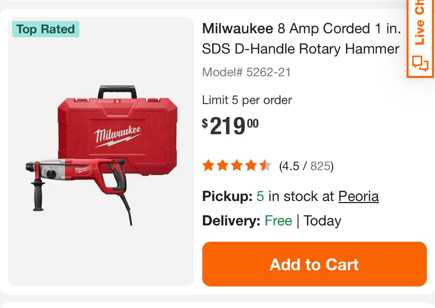 Milwaukee 1" SDS Plus Rotary Hammer - photo 2