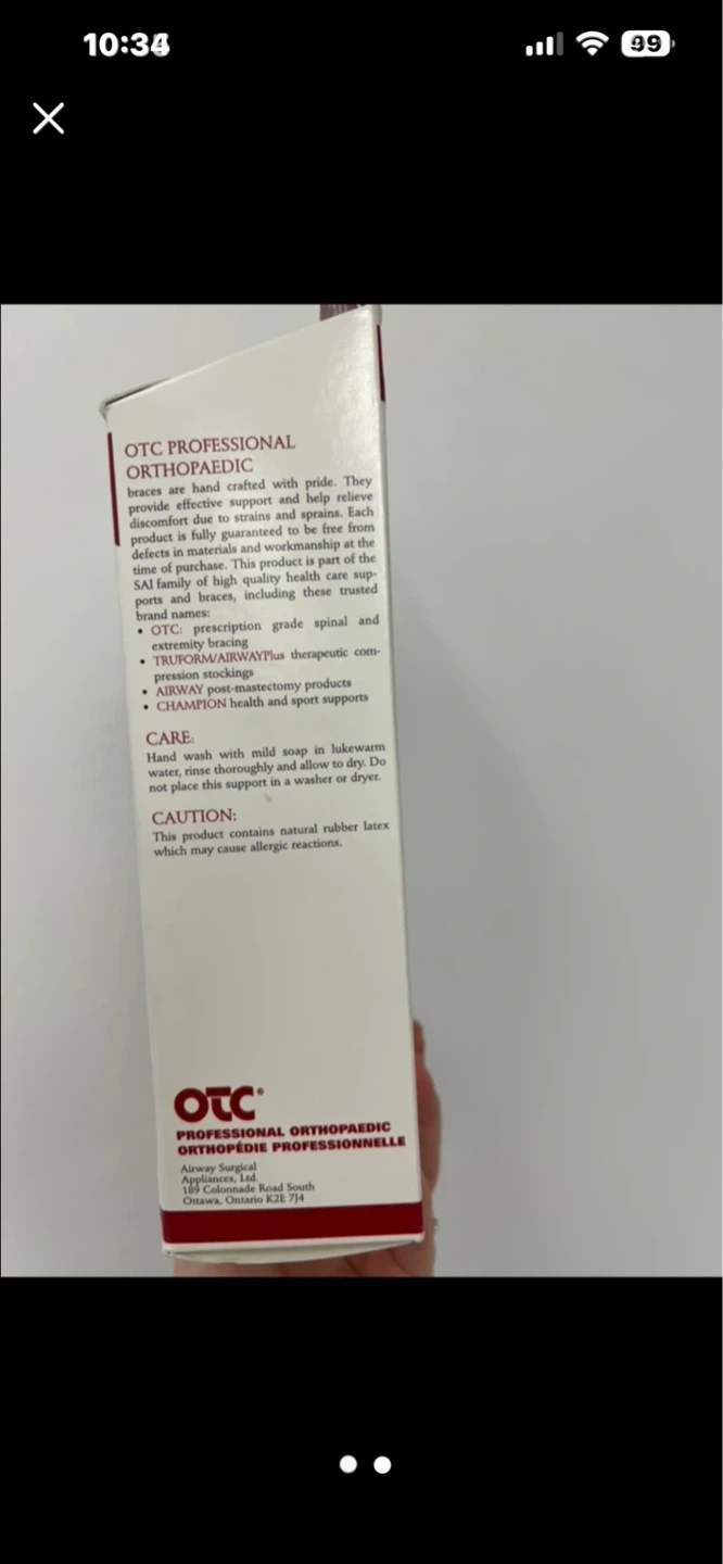 New men’s  Orthopaedic Hernia Support R-M