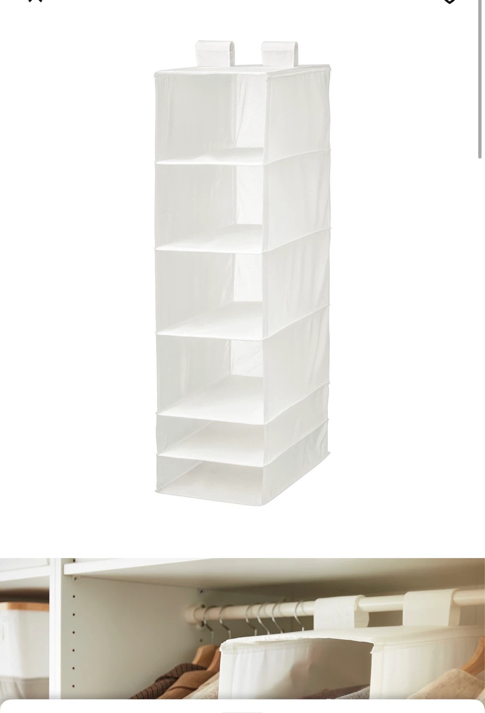 🆕IKEA SKUBB Hanging Storage Unit - White  (NWT) 🌟 - photo 3