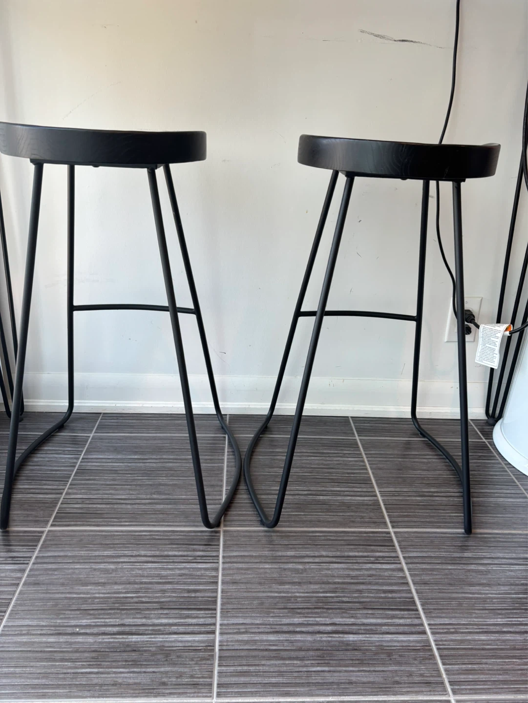 【Bouclair】 Bar Stools (Set of 2) – Like New - photo 2