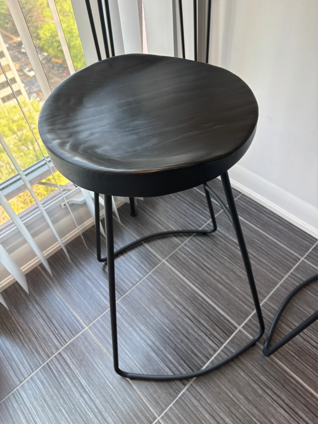【Bouclair】 Bar Stools (Set of 2) – Like New - photo 3