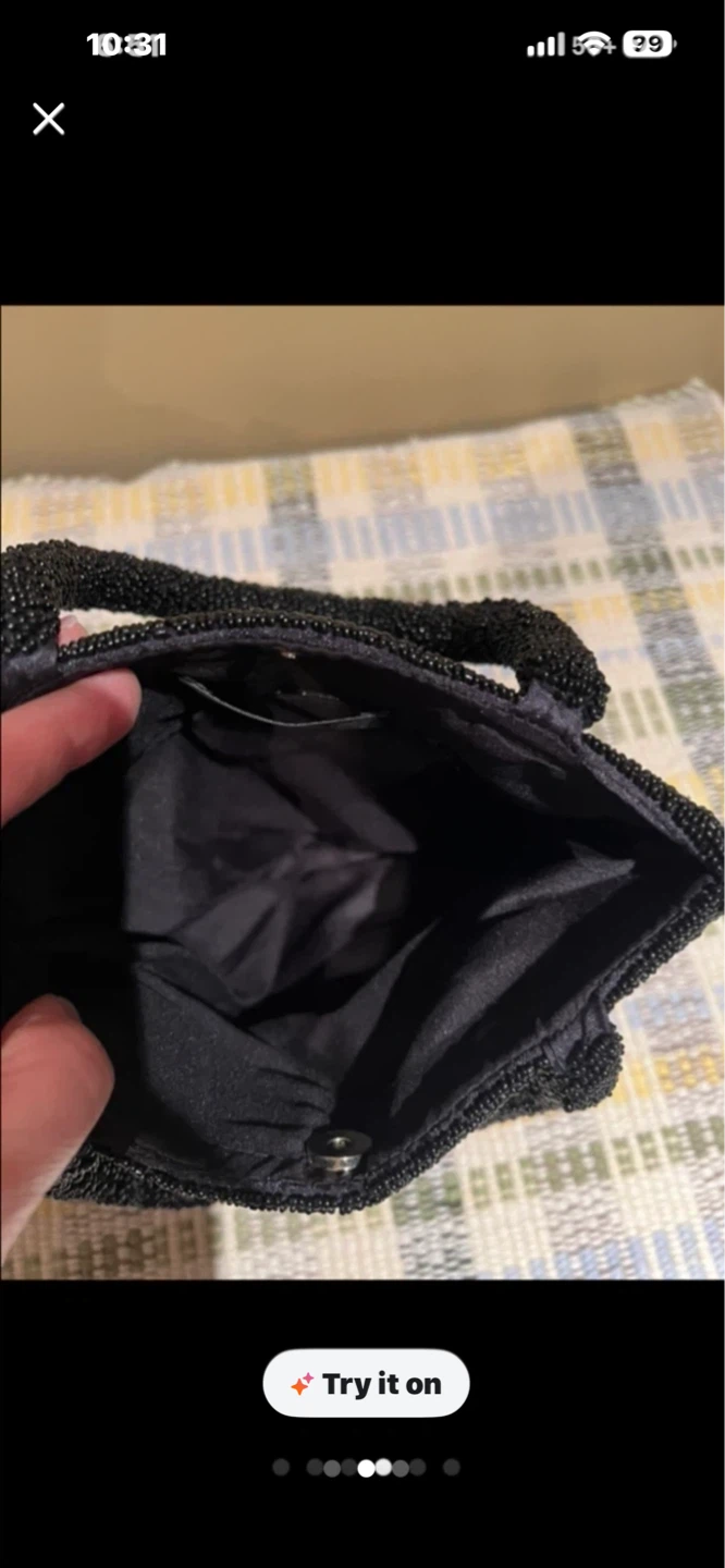 Black Beaded Handbag - photo 3
