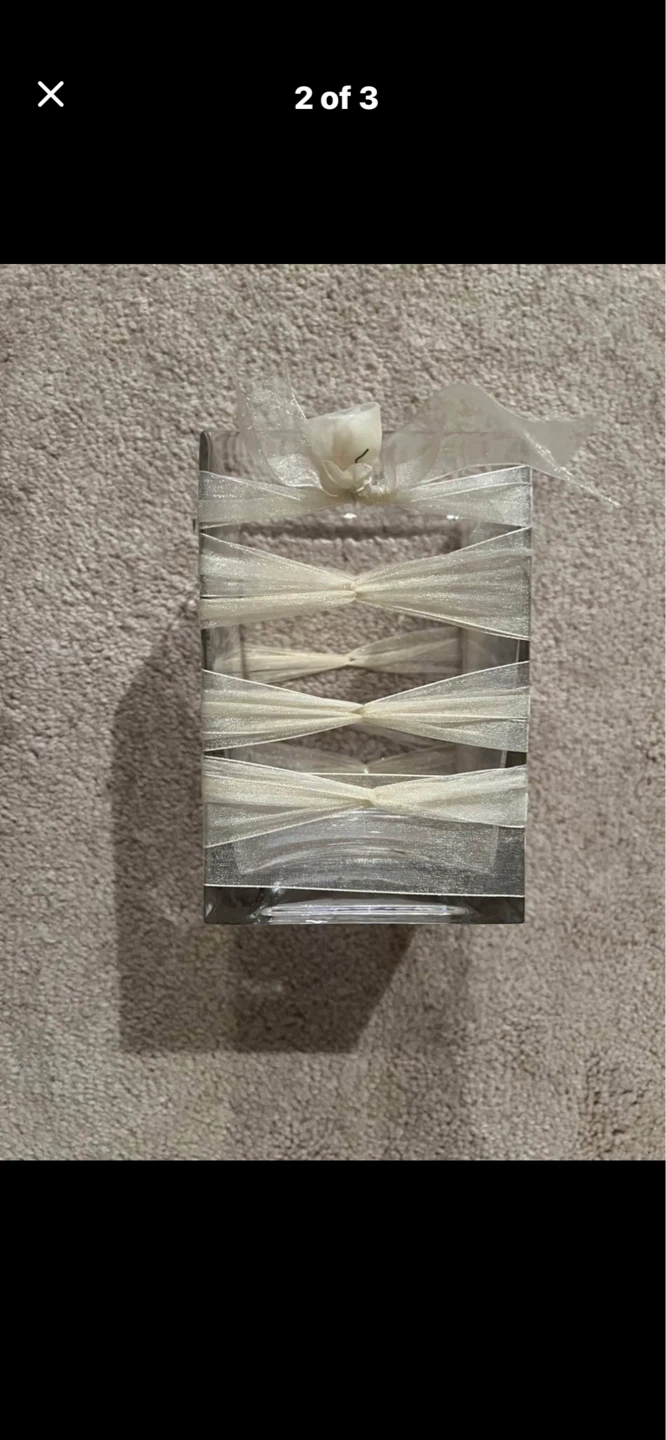 Glass Vase with Ribbon Decoration - photo 2