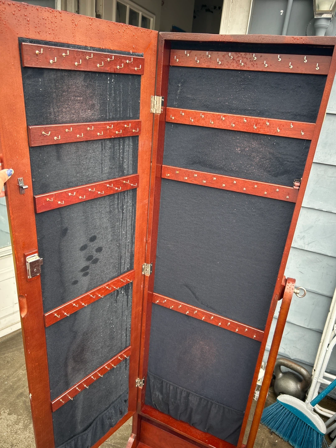 Standing Jewelry Armoire with Mirror - photo 2