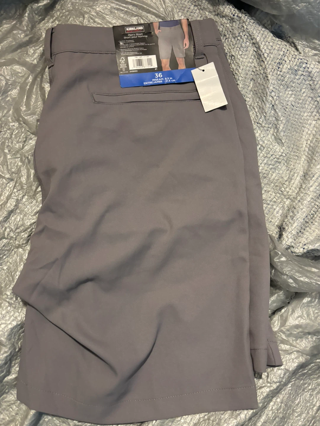 Kirkland Signature Men's Performance Shorts - Size 36