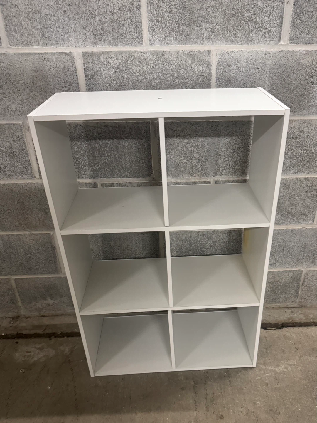 White 6-Cube Storage Shelf Organizer  11.5-24-H36