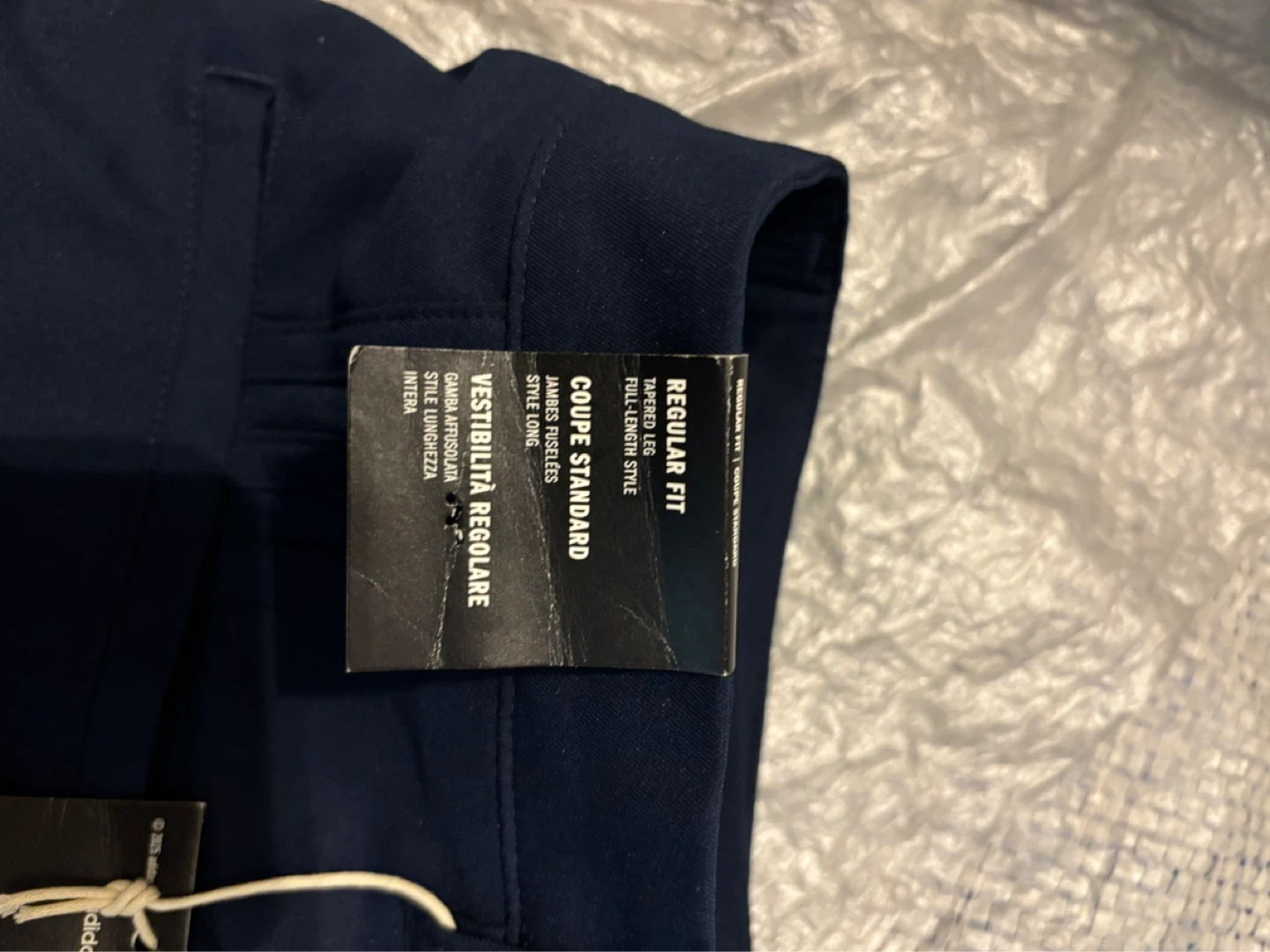 Adidas Regular Fit Tapered Leg Trousers - Navy - photo 2