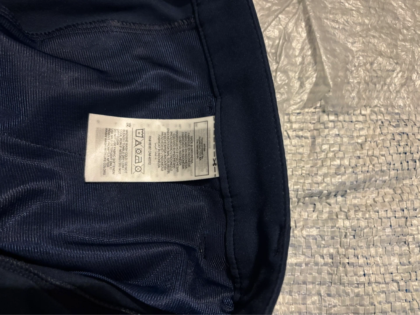 Adidas Regular Fit Tapered Leg Trousers - Navy - photo 3