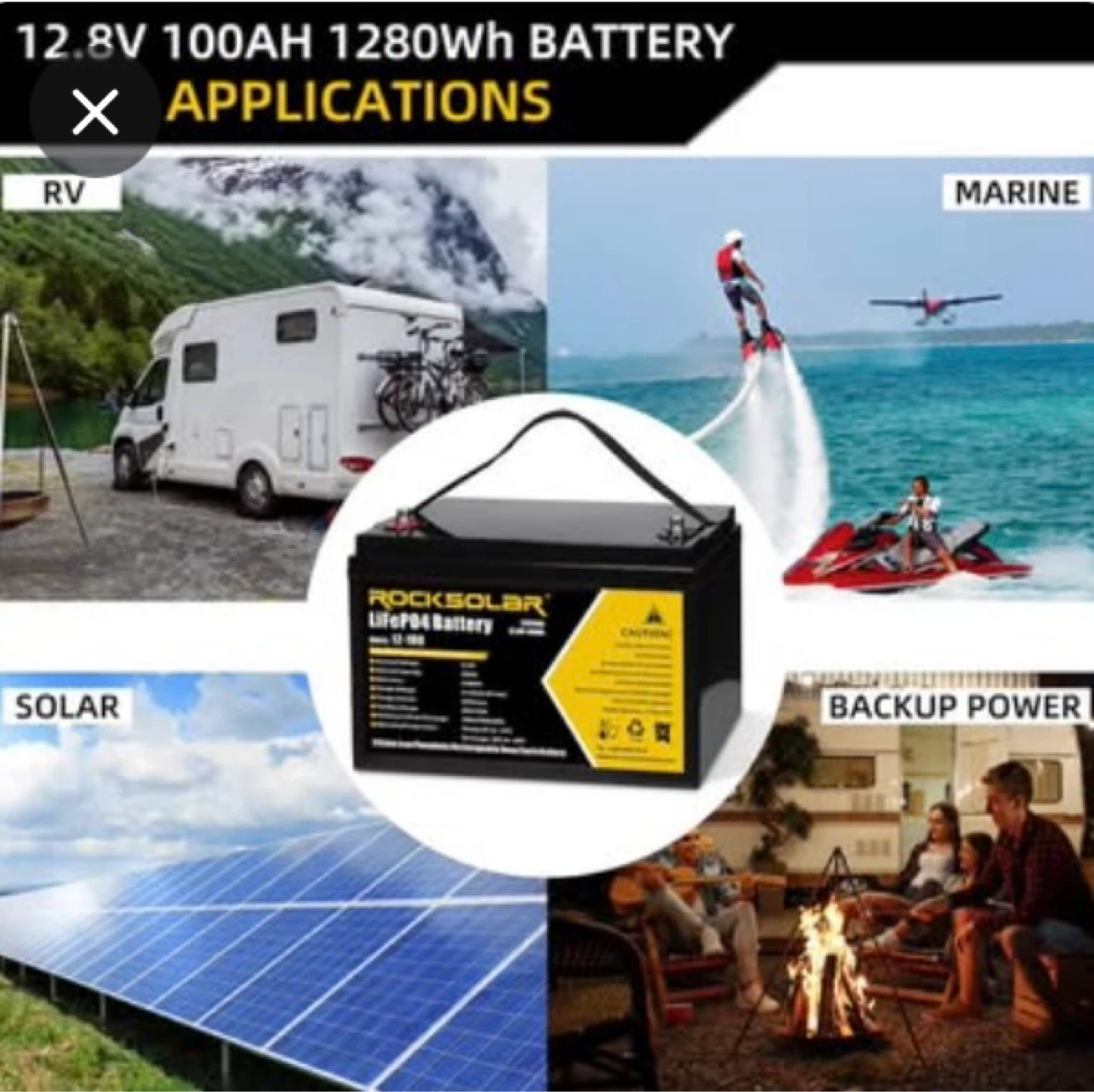 Rocksolar 100 amp