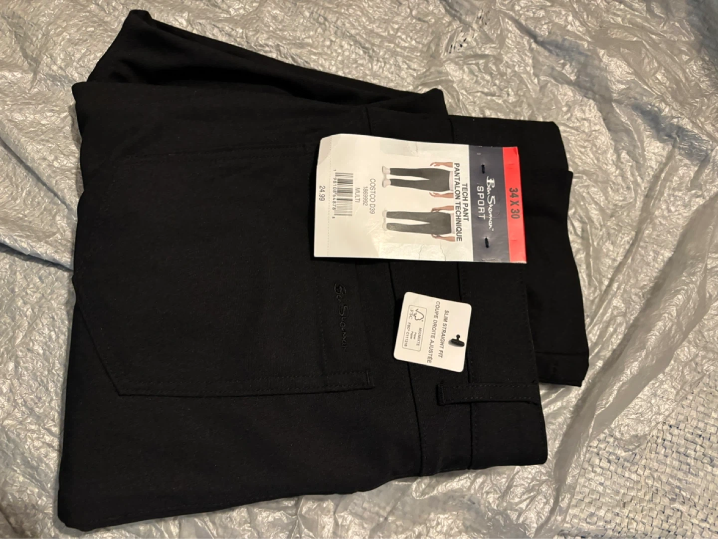 Ben Sherman Sport Tech Pant Black 34x30