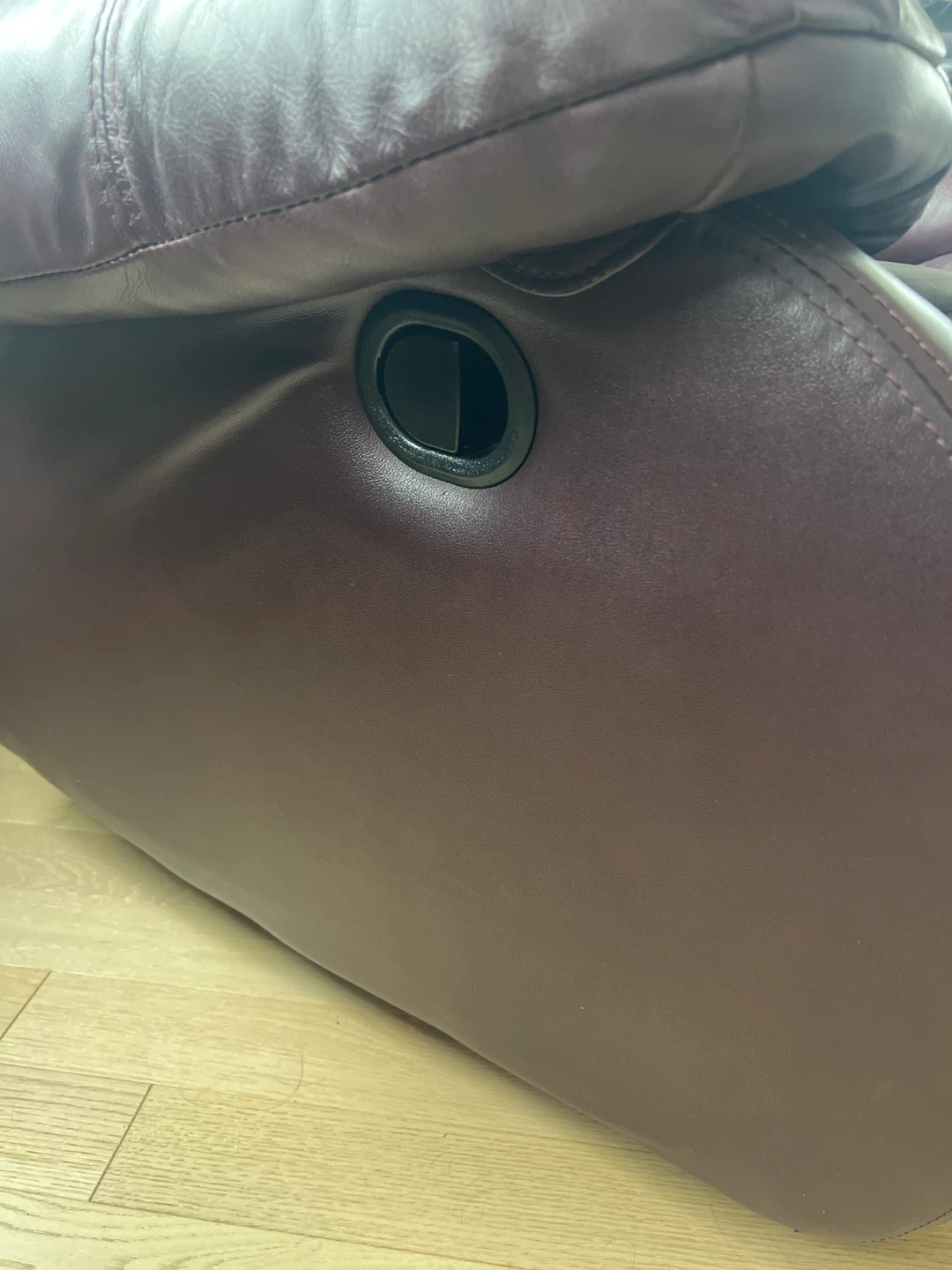 Reddish Brown Leather Recliner Chair - photo 2