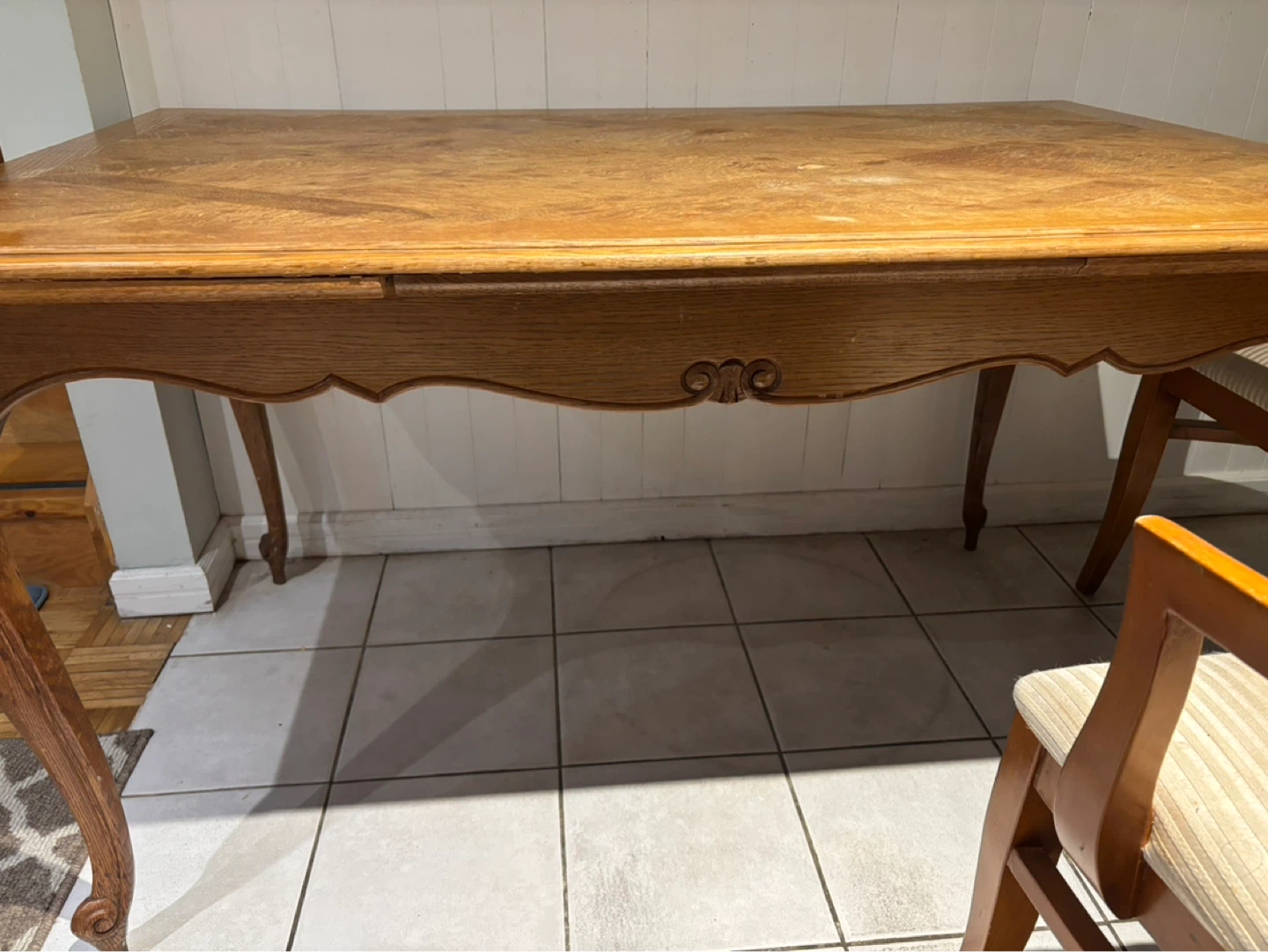 Wooden Dining Table with Carved Details - photo 5