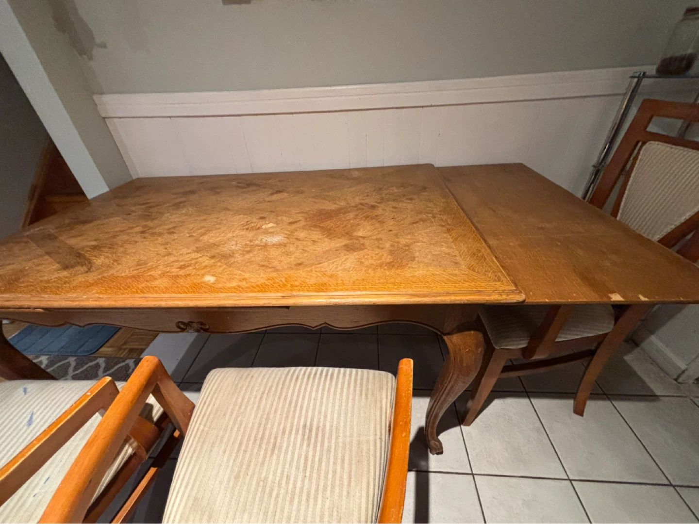 Wooden Dining Table with Carved Details - photo 4