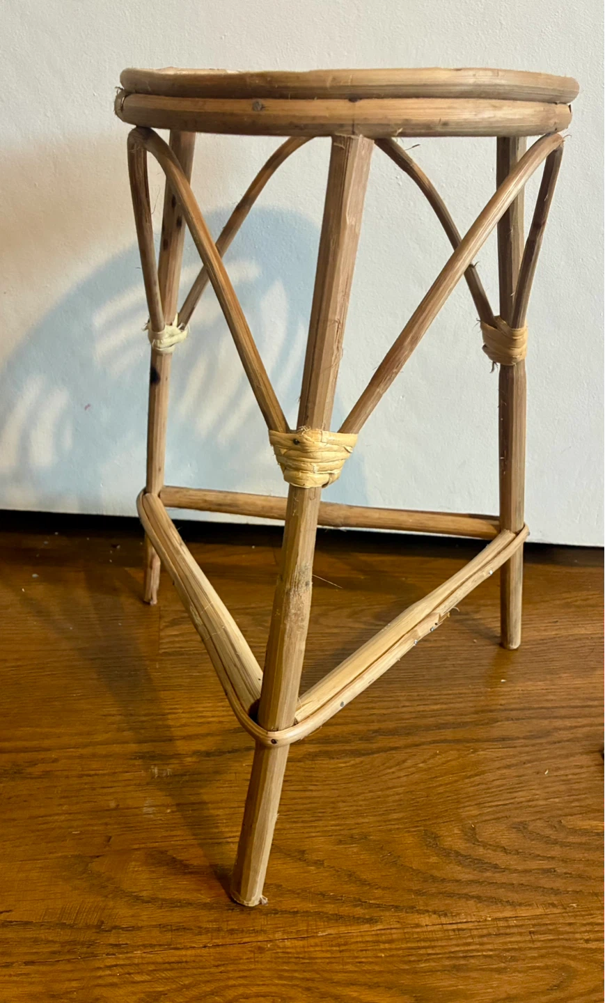 Woven Bamboo Plant Stand Stool - photo 3