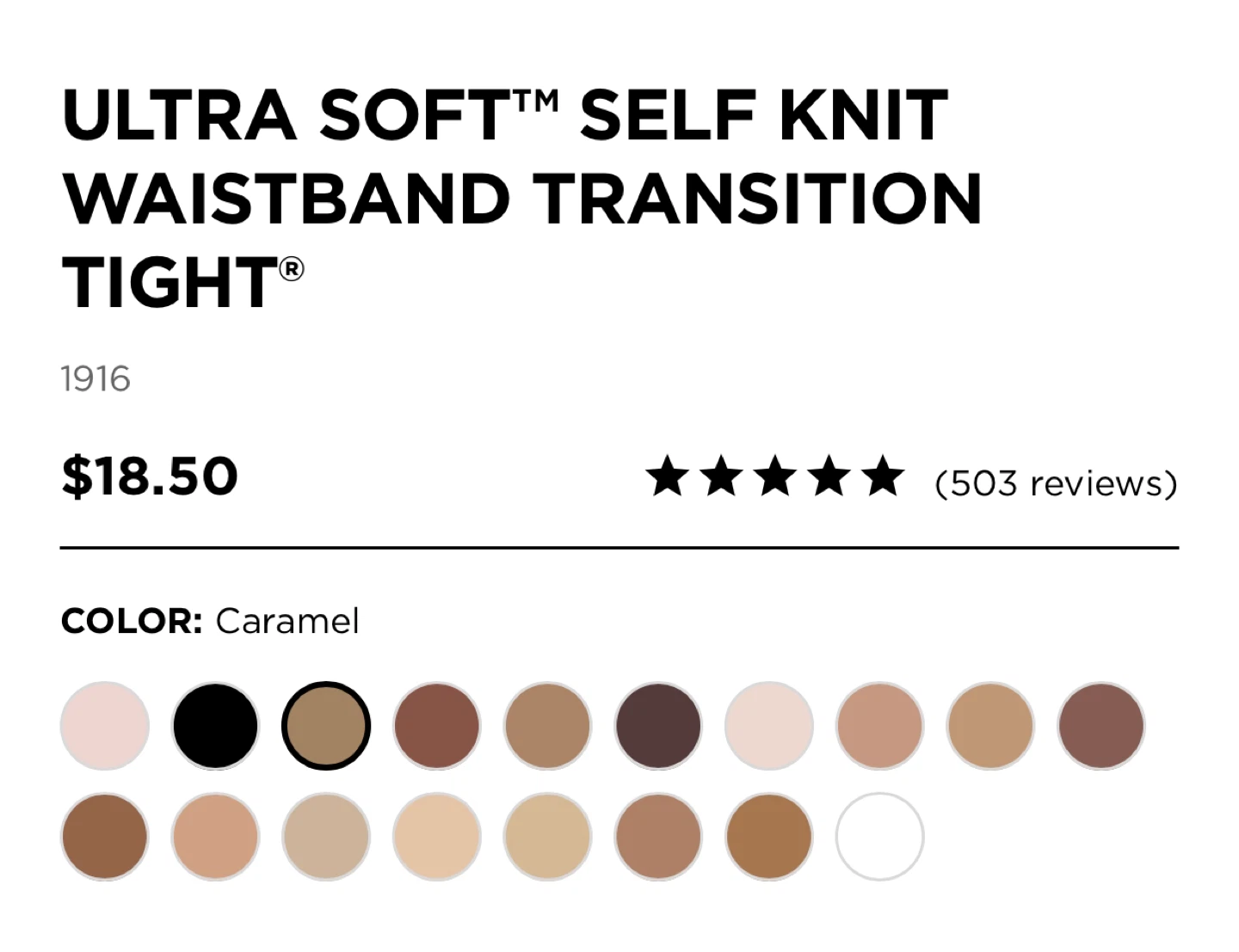 Capezio Ultra Soft Self Knit Waistband Transition Tights - photo 2