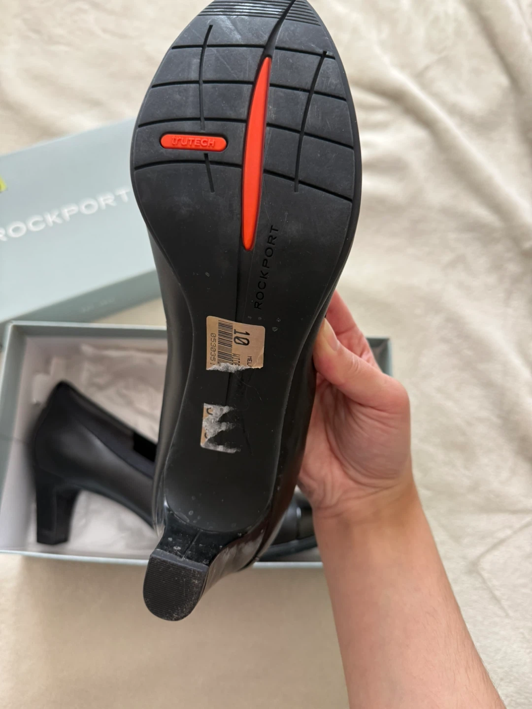 Black Leather Heels - WIDE Size 10 - photo 3
