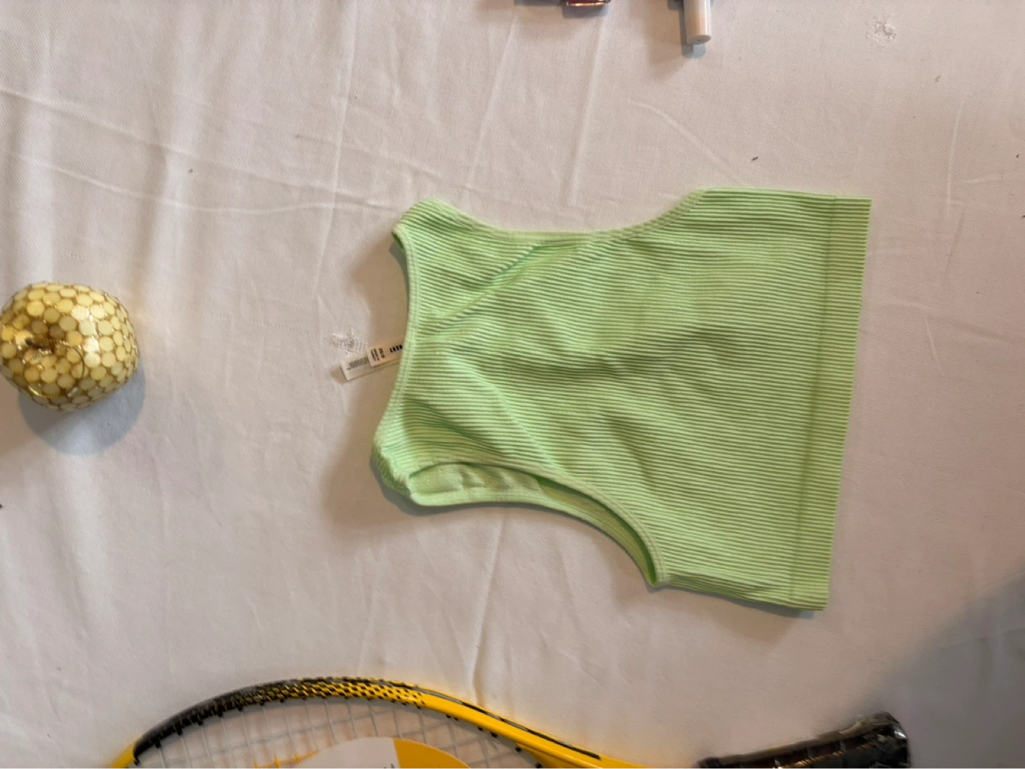 SUNDRY DEPT Ribbed Tank Top - Lime Green - photo 2