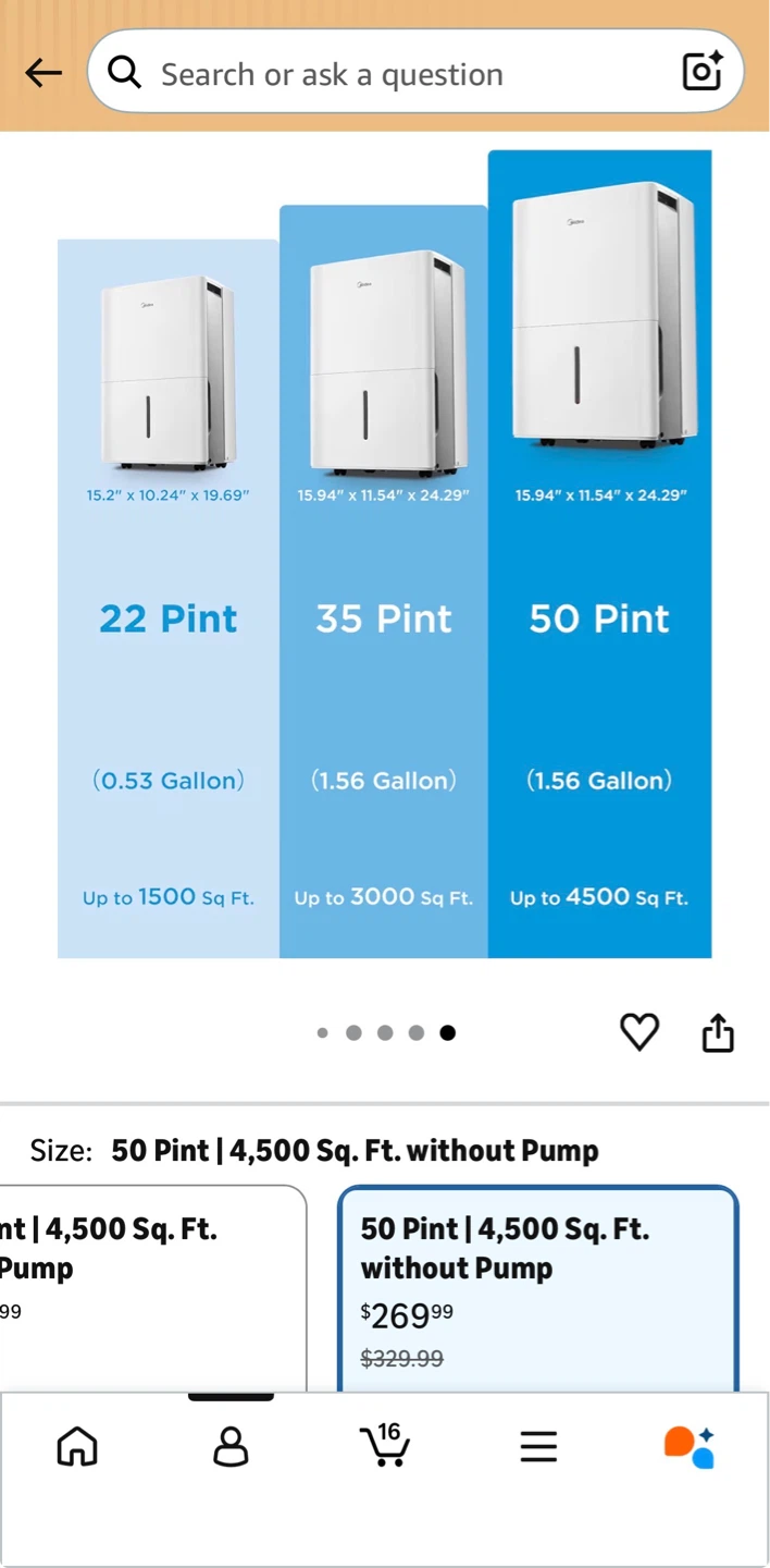 [Midea] Smart Dehumidifier - 50 Pint I 4,500 sq.ft. - photo 5