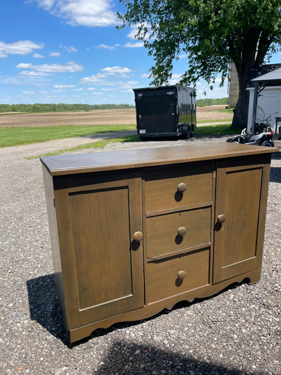 Antique Wooden Sideboard/Cabinet - photo 2