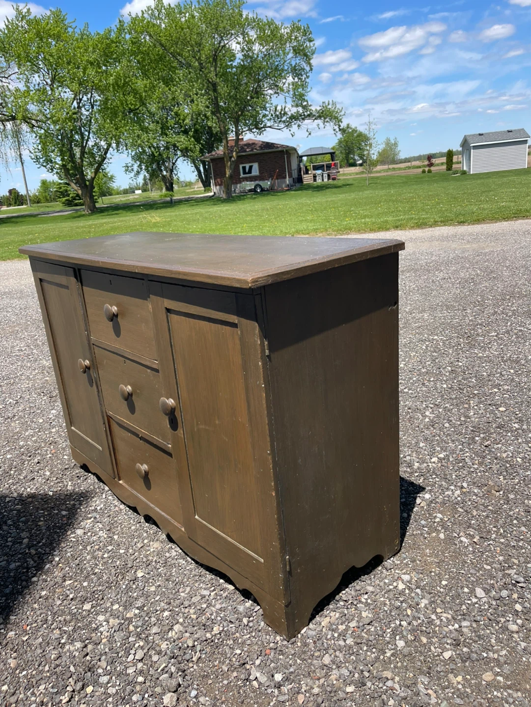 Antique Wooden Sideboard/Cabinet - photo 3