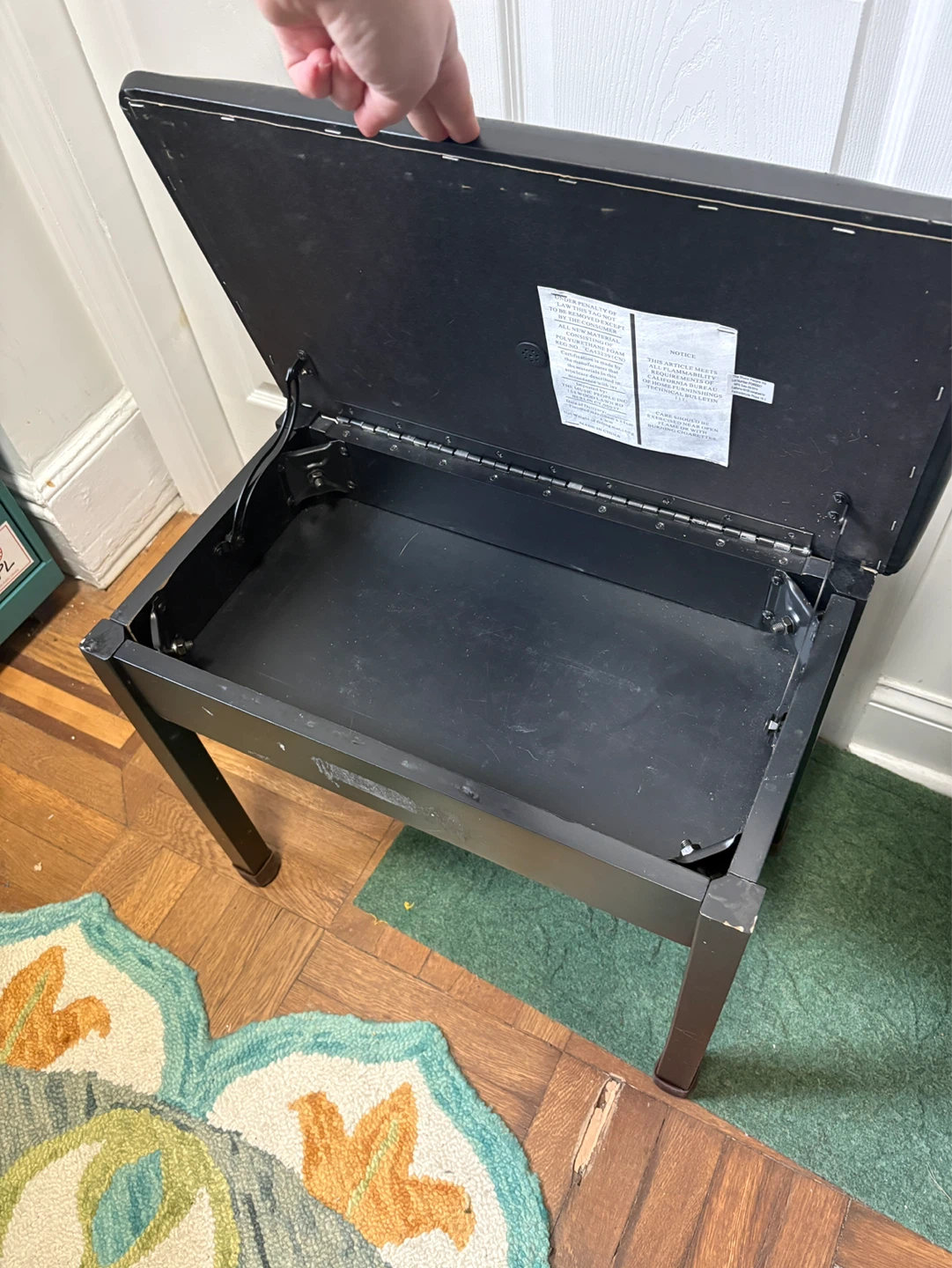 Piano Bench with Storage - photo 2
