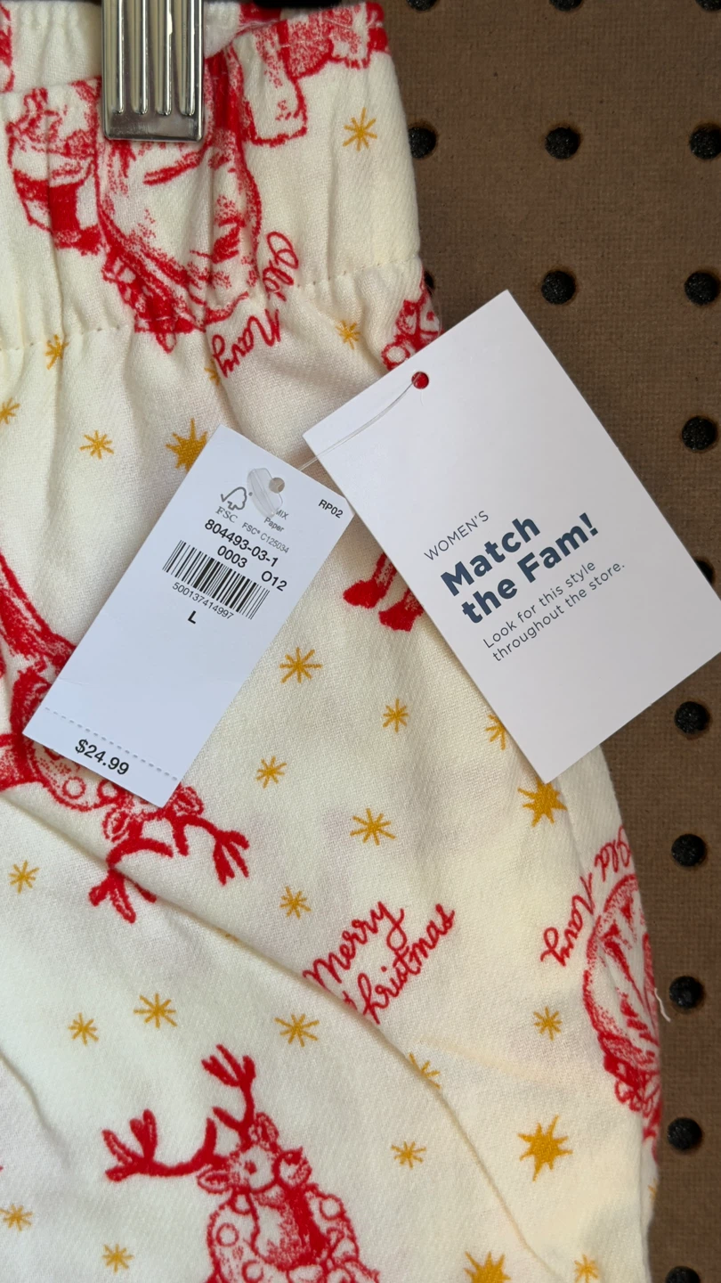 Old Navy Women's Size L Santa & Reindeer Christmas Pajama Pants - photo 4