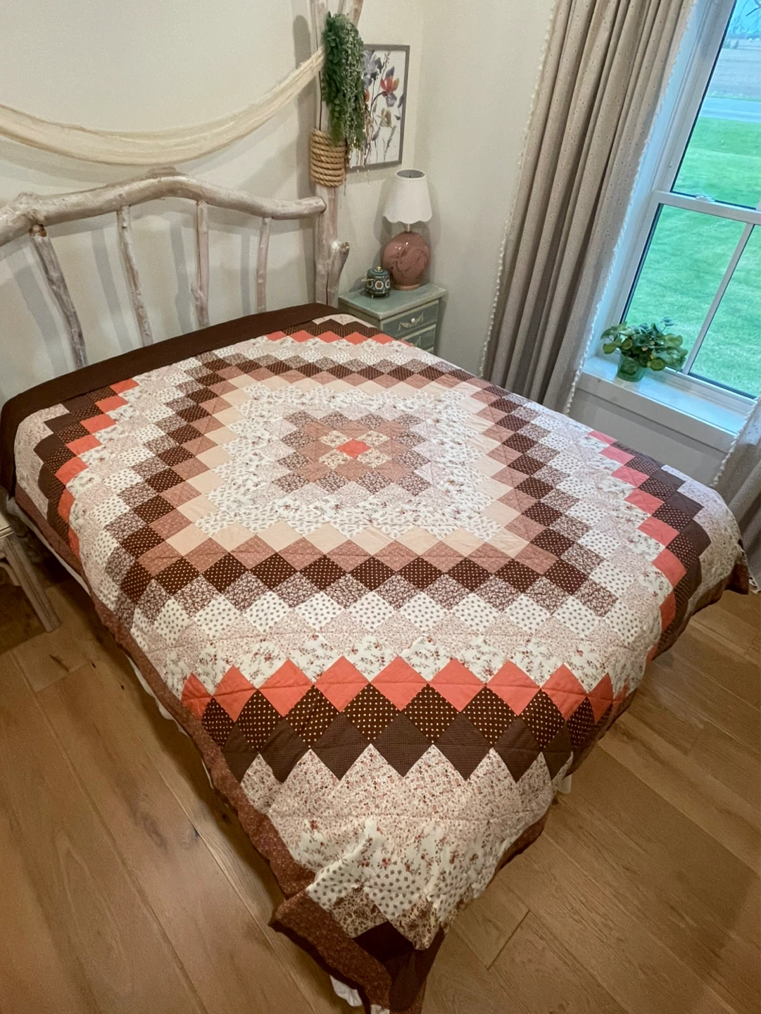 Handmade Patchwork  Quilt - Queen Size - photo 2