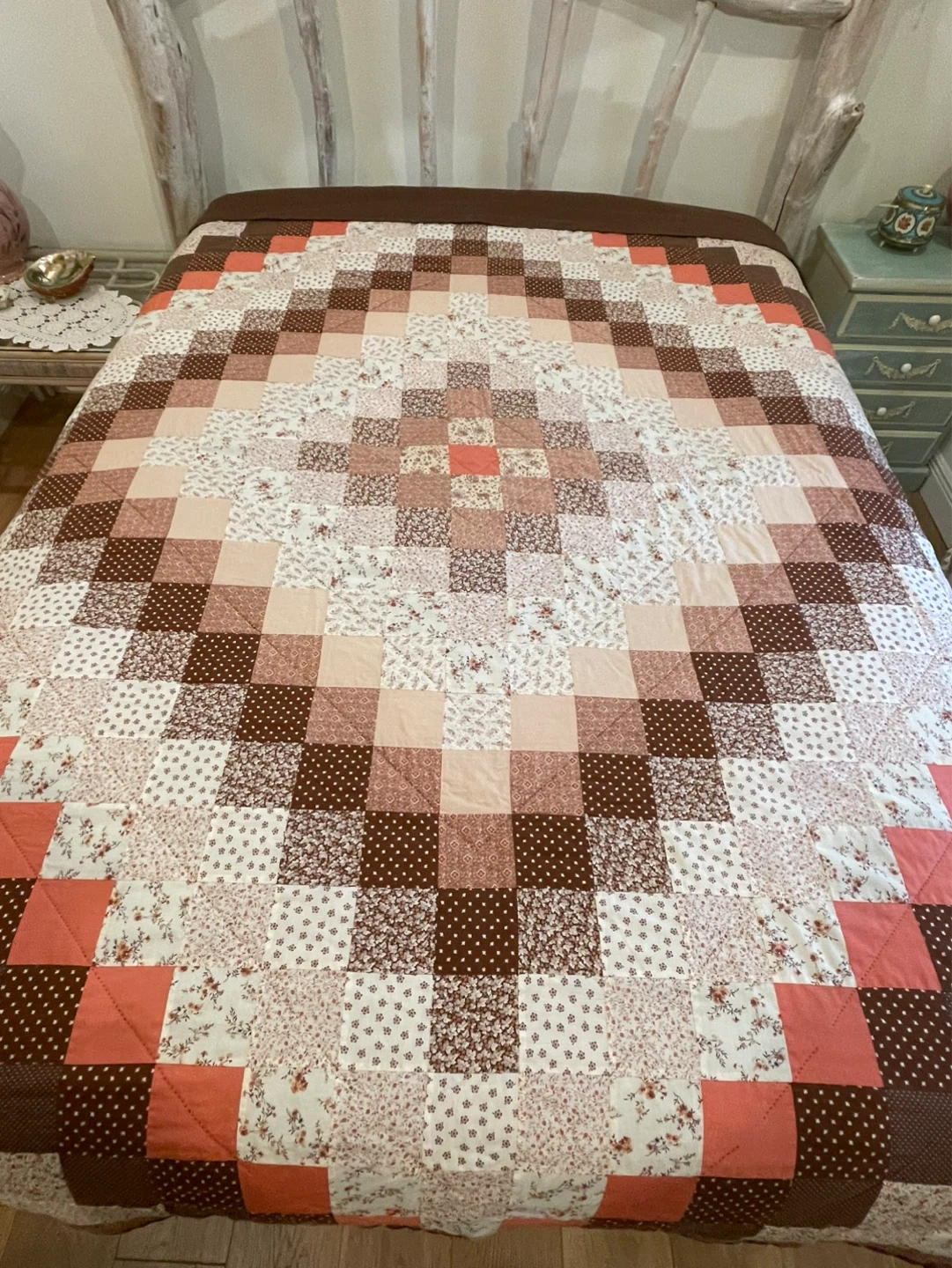 Handmade Patchwork  Quilt - Queen Size - photo 3