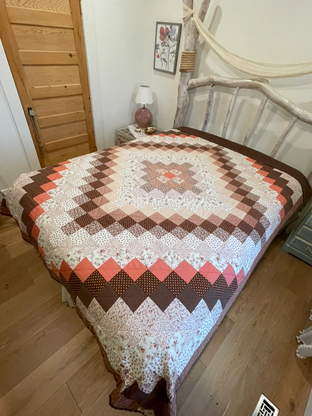 Handmade Patchwork  Quilt - Queen Size - photo 4