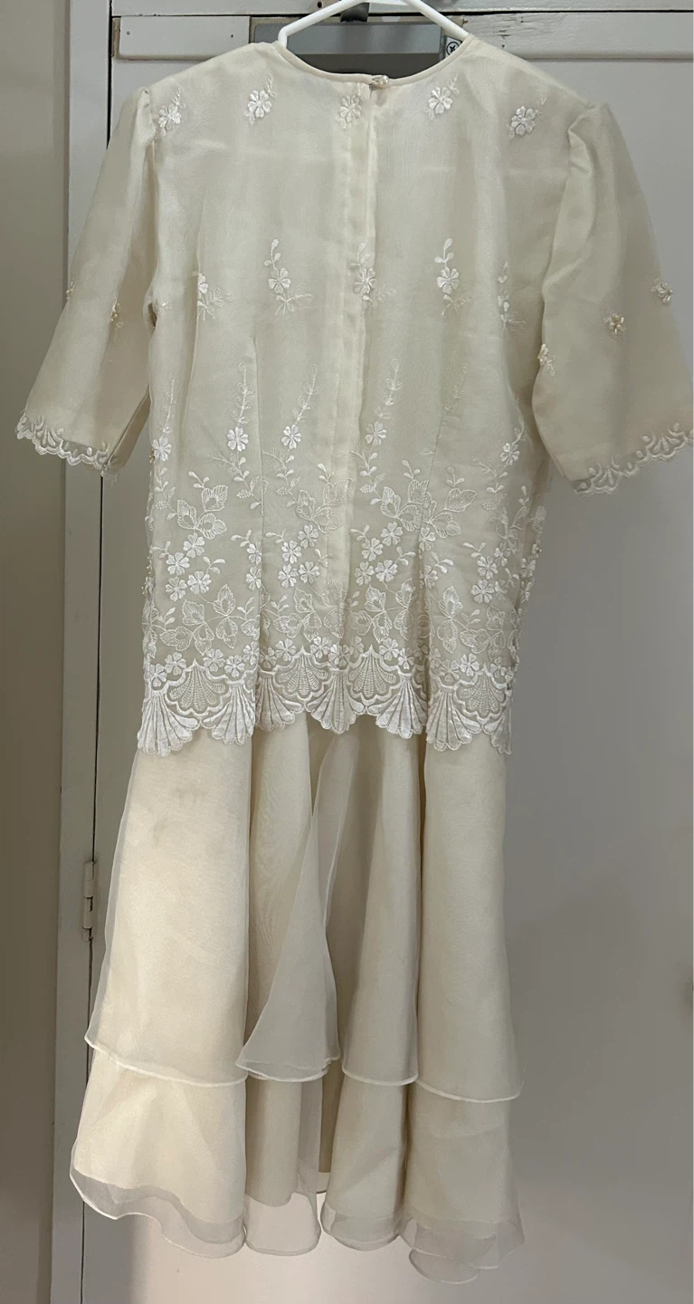 Filipiniana embroidered beaded dress - photo 2