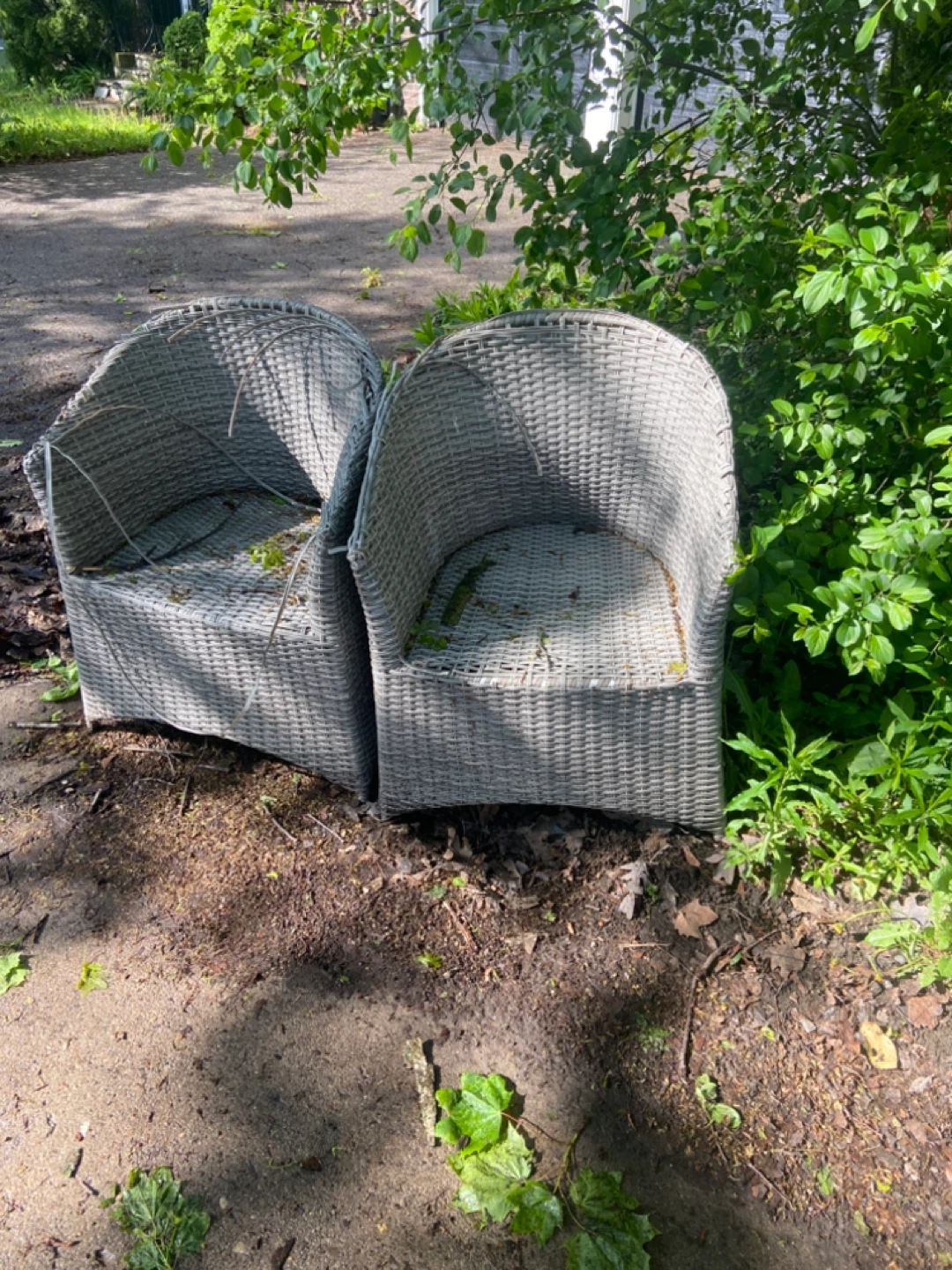 Wicker Patio Chairs - Set of 2