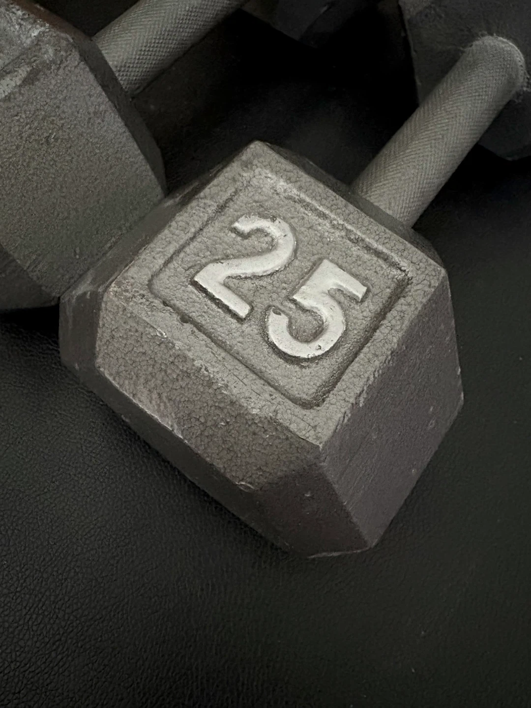 Pair of 25 lbs Hex Dumbbells - photo 2