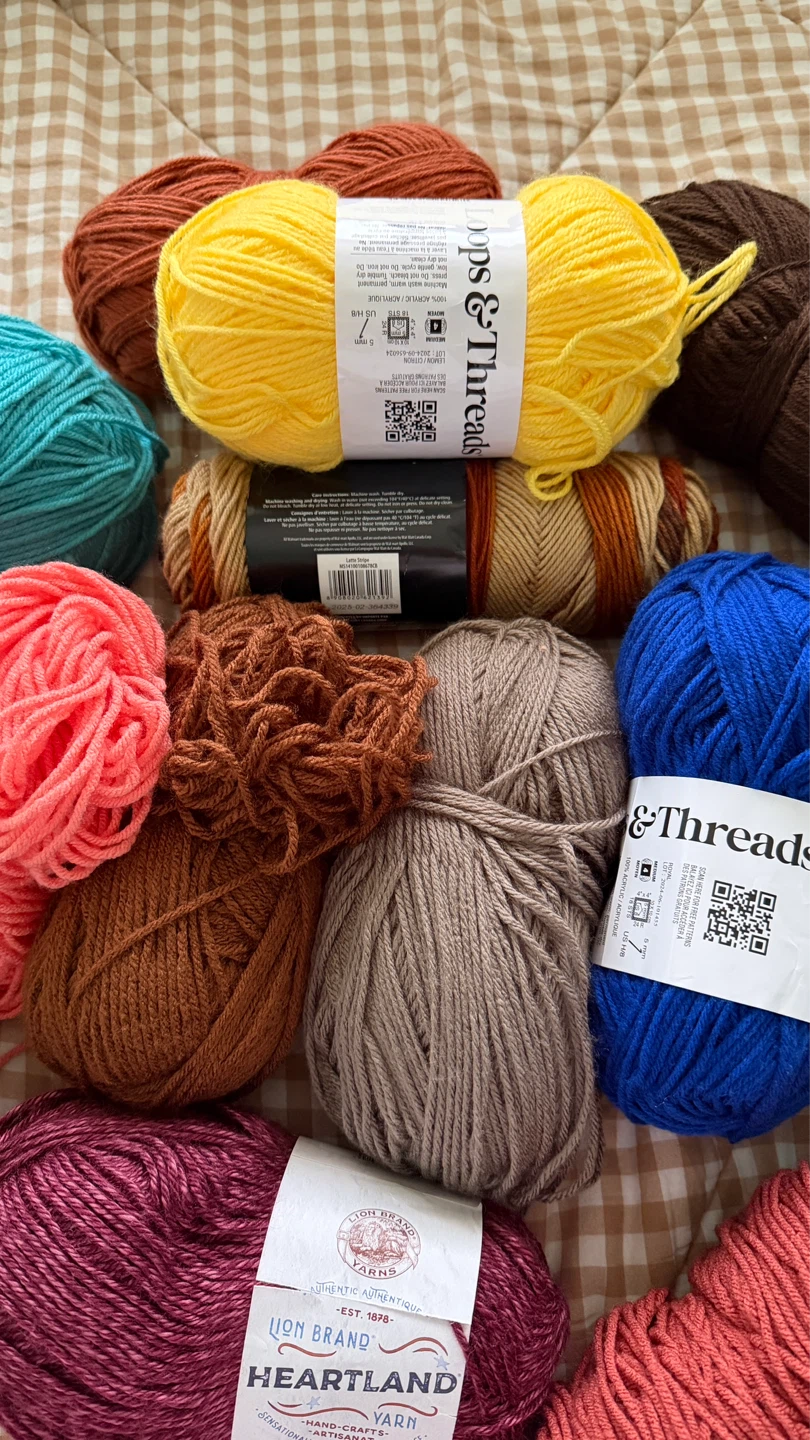 Assorted Acrylic Yarn - 15 skeins - photo 2
