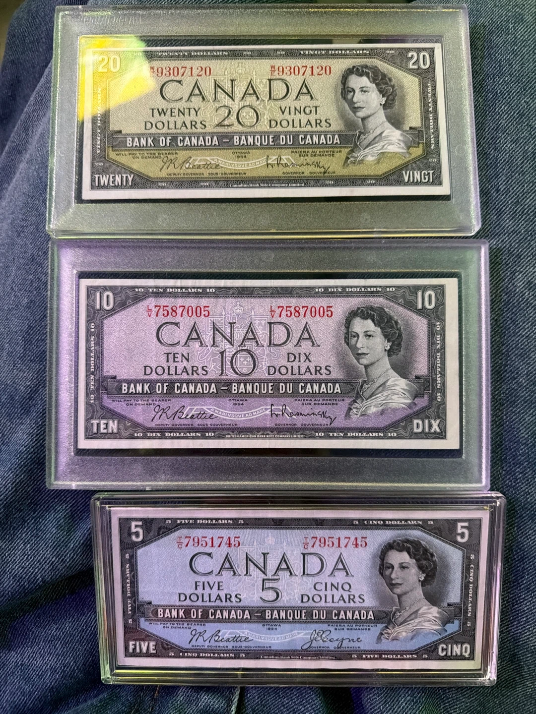 Canada Bank Notes - $5, $10, $20