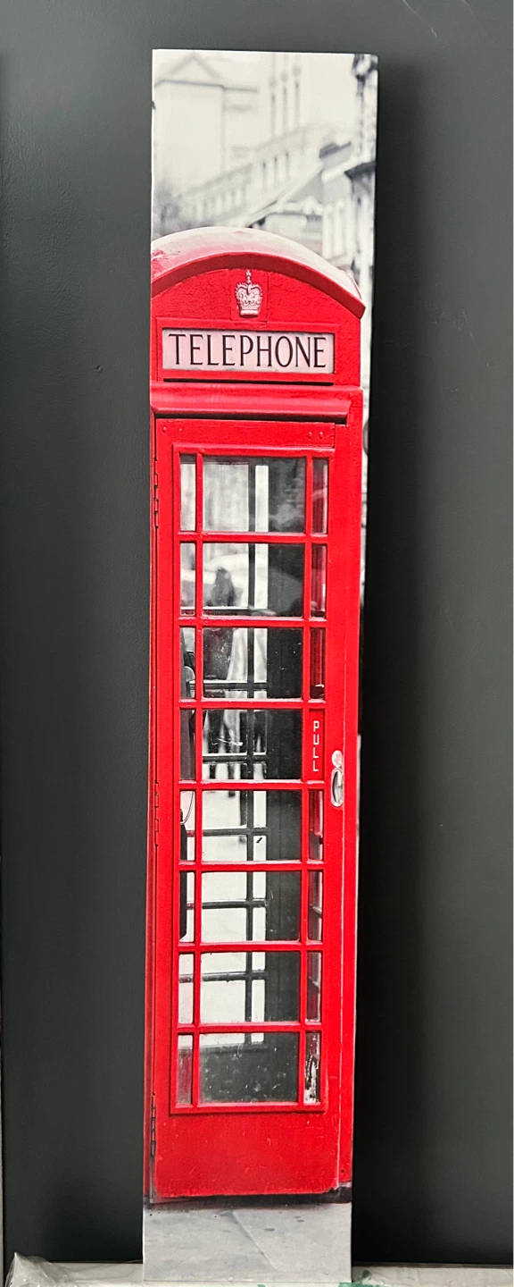 Red British Telephone Booth Canvas Print