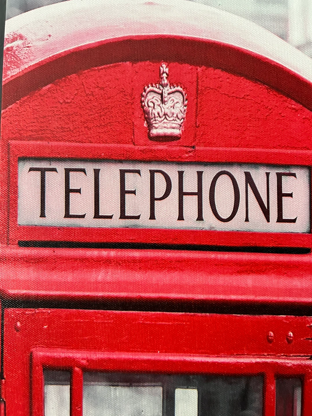 Red British Telephone Booth Canvas Print - photo 2