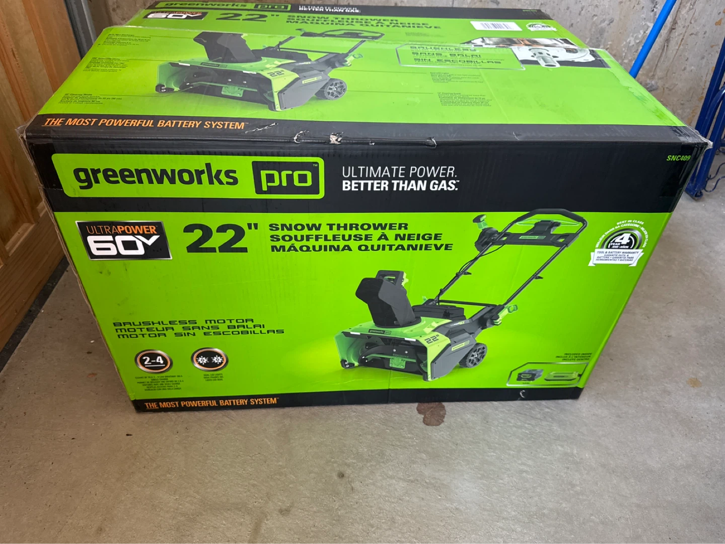 Greenworks Pro 22" Snow Thrower - photo 2