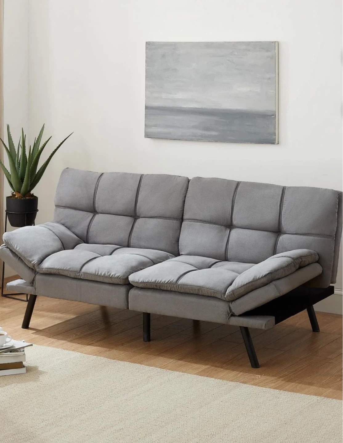 Grey sofa bed