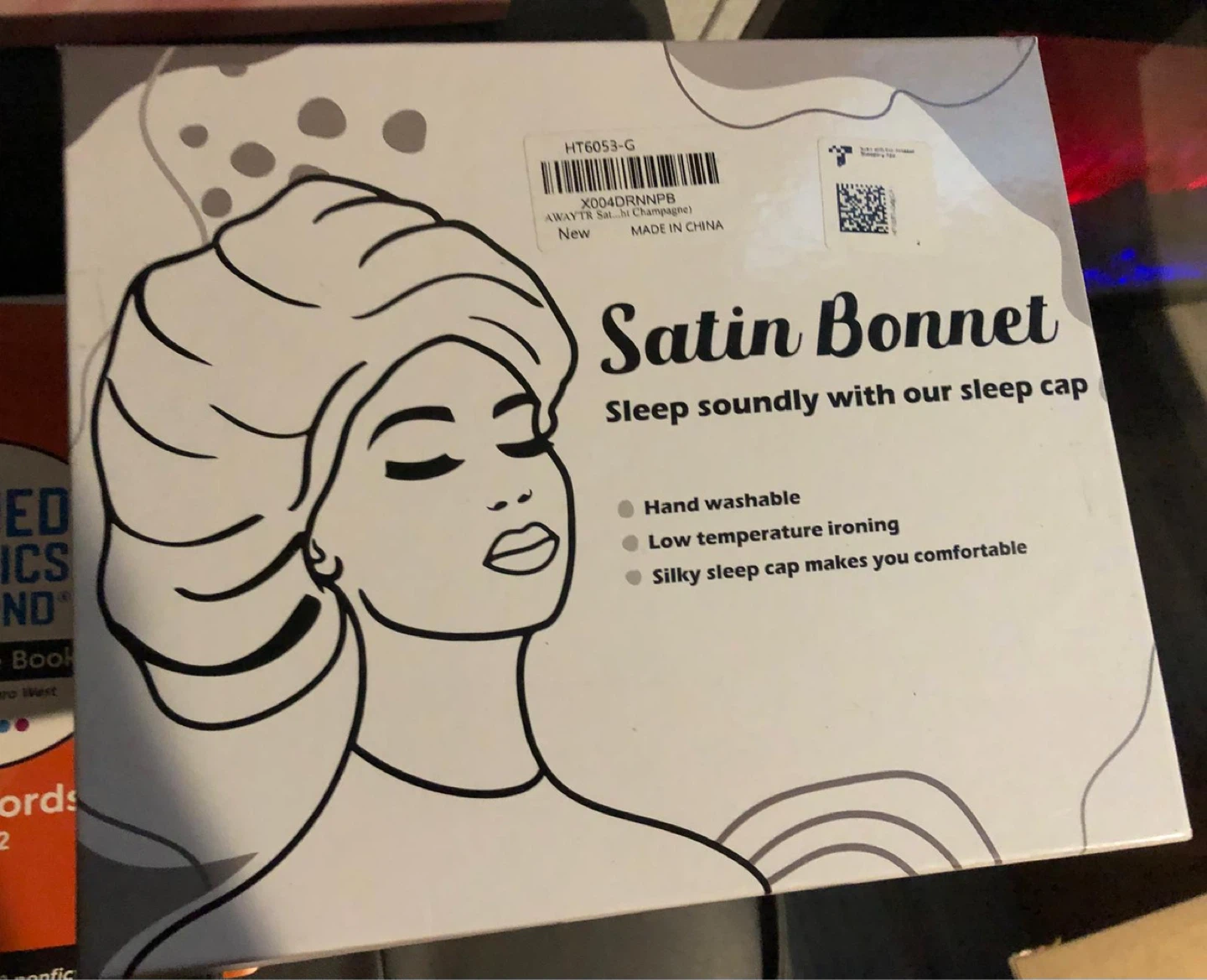 Free delivery Satin Bonnet Sleep Cap