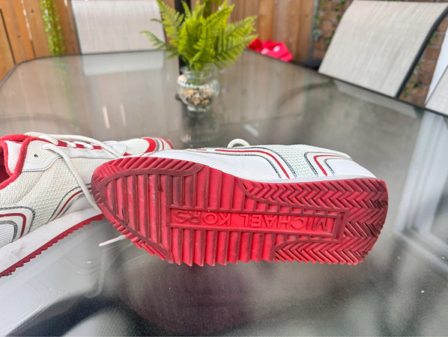 Michael Kors White & Red Sneakers - photo 3