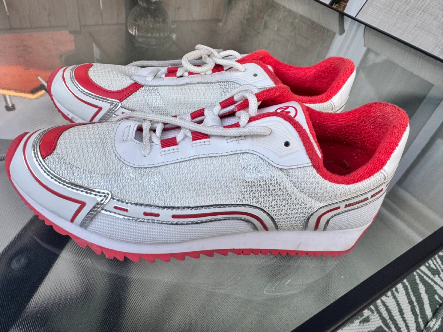 Michael Kors White & Red Sneakers - photo 2
