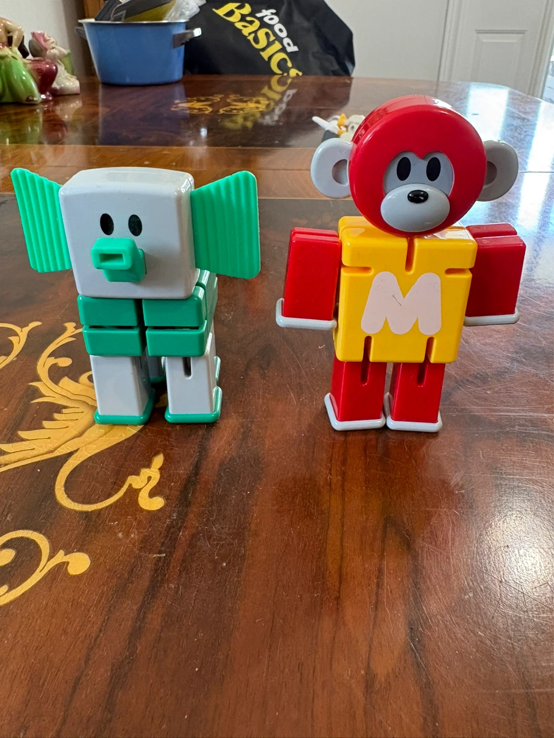 Play well  Building Blocks Robot Monkey Toy & Elephant