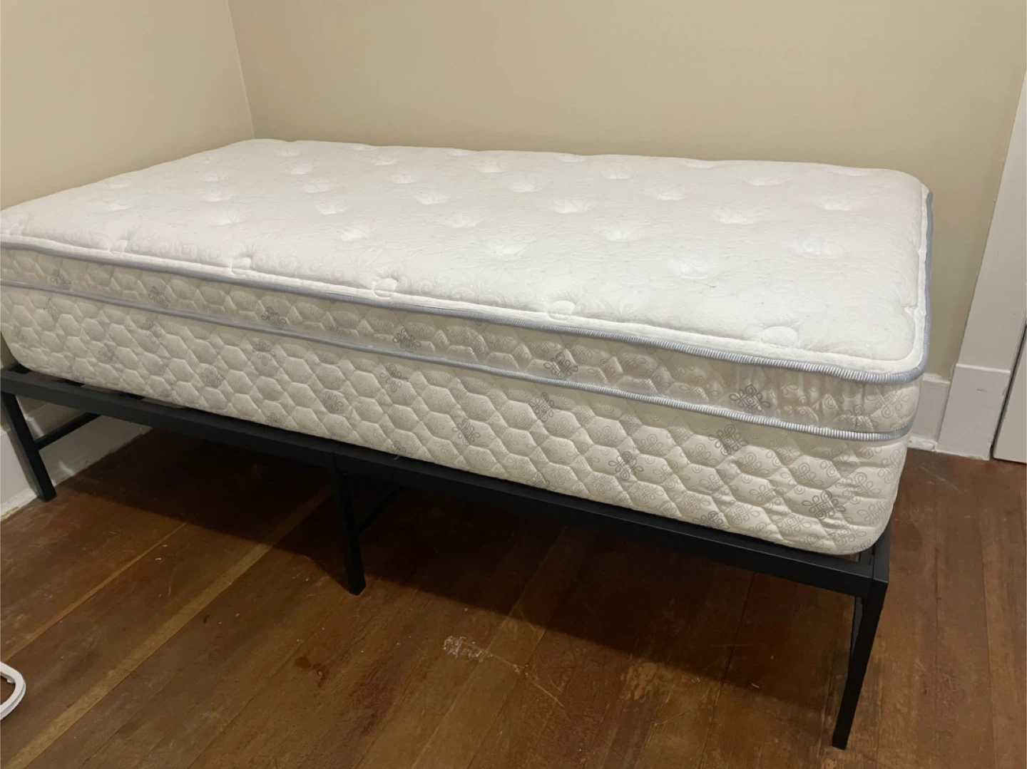 Twin Bed - with mattress and bedframe