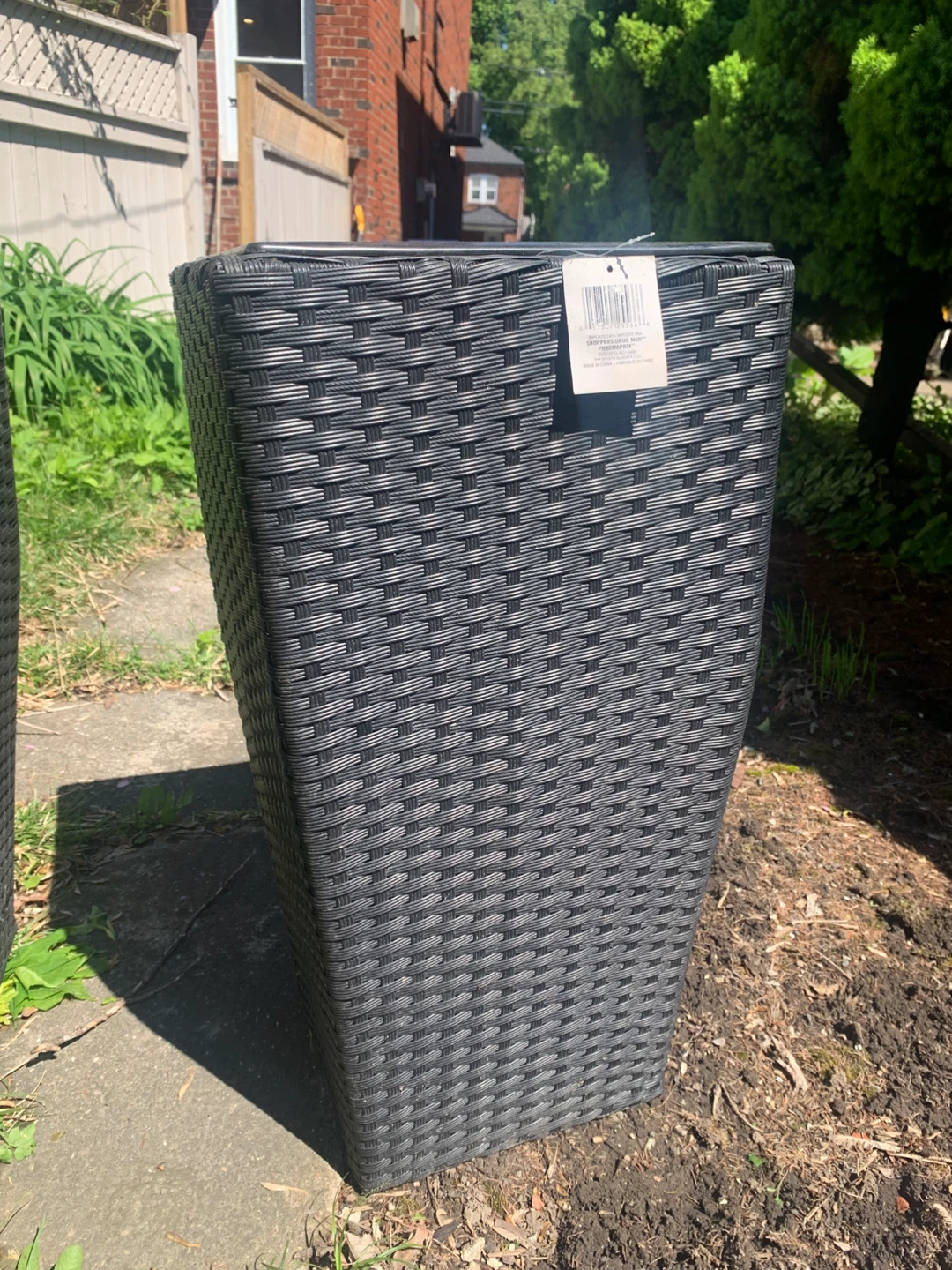 Black Tapered Square Planters (Set of 2) - photo 3