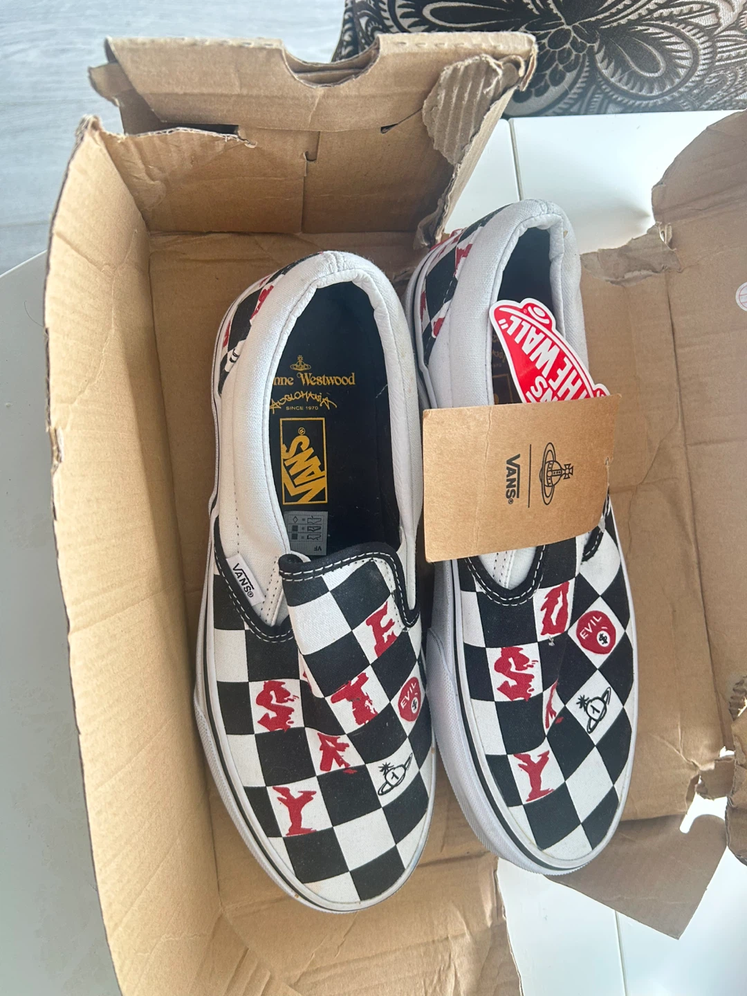 Vans x Vivienne Westwood Checkerboard Slip-On Shoes - photo 2