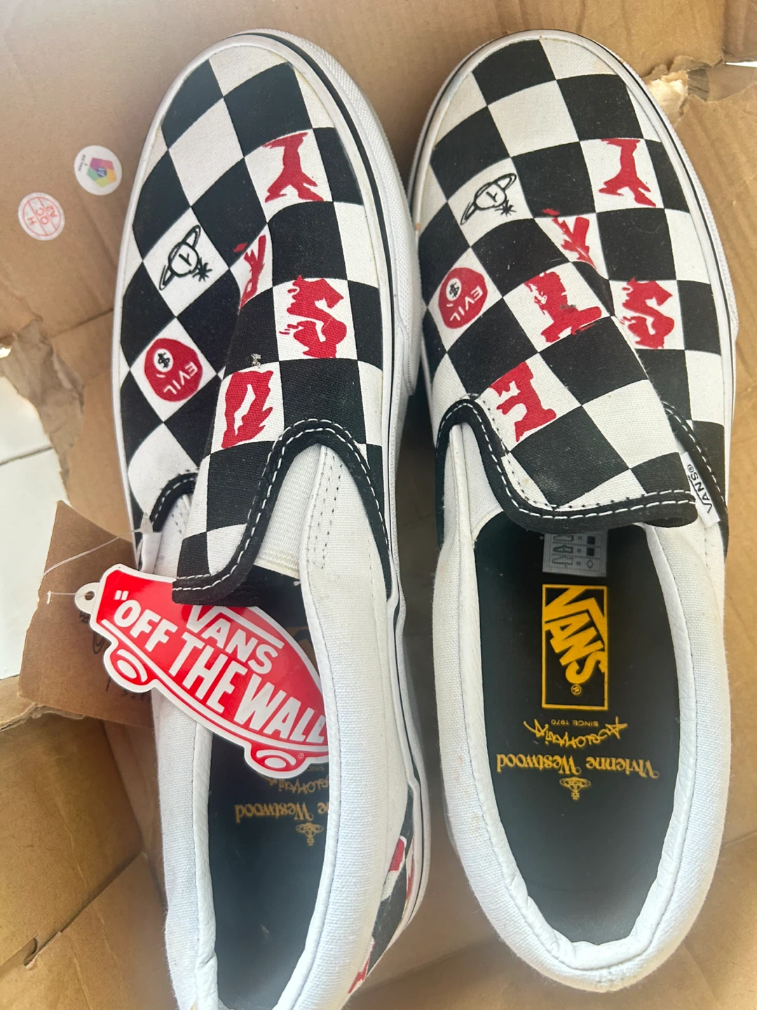 Vans x Vivienne Westwood Checkerboard Slip-On Shoes - photo 3