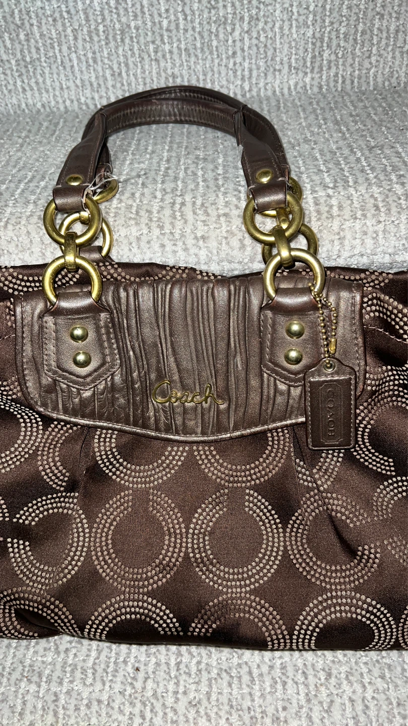 Coach Brown Signature C Tote Handbag - photo 3
