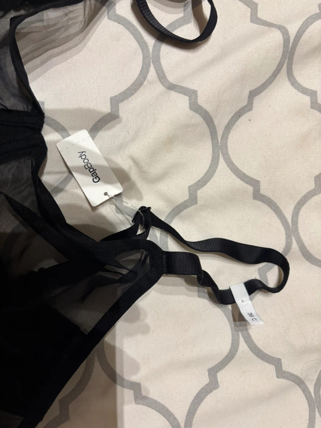 BRAND NEW GapBody Bras - Black and Rust - 36C - photo 2