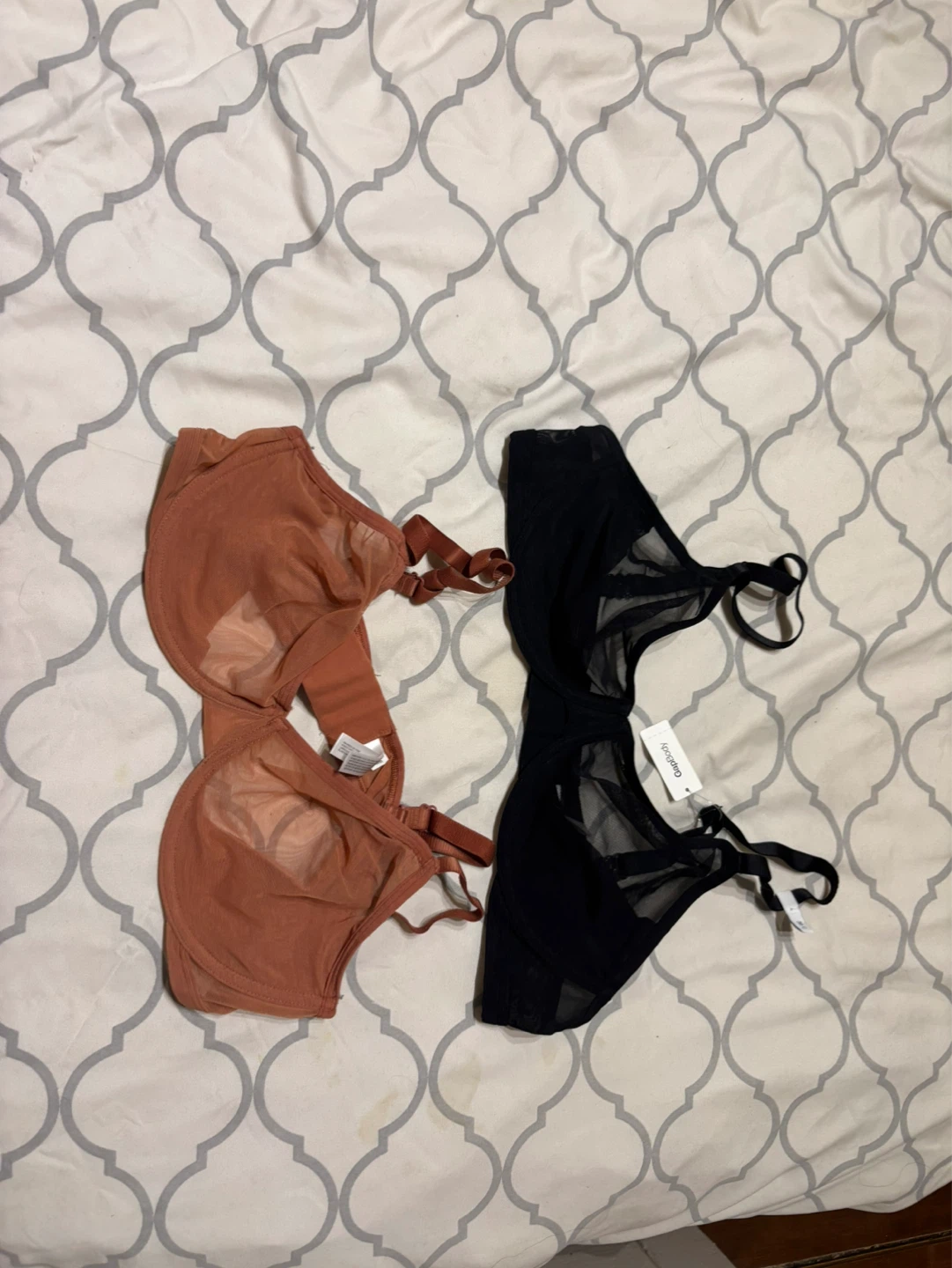 BRAND NEW GapBody Bras - Black and Rust - 36C