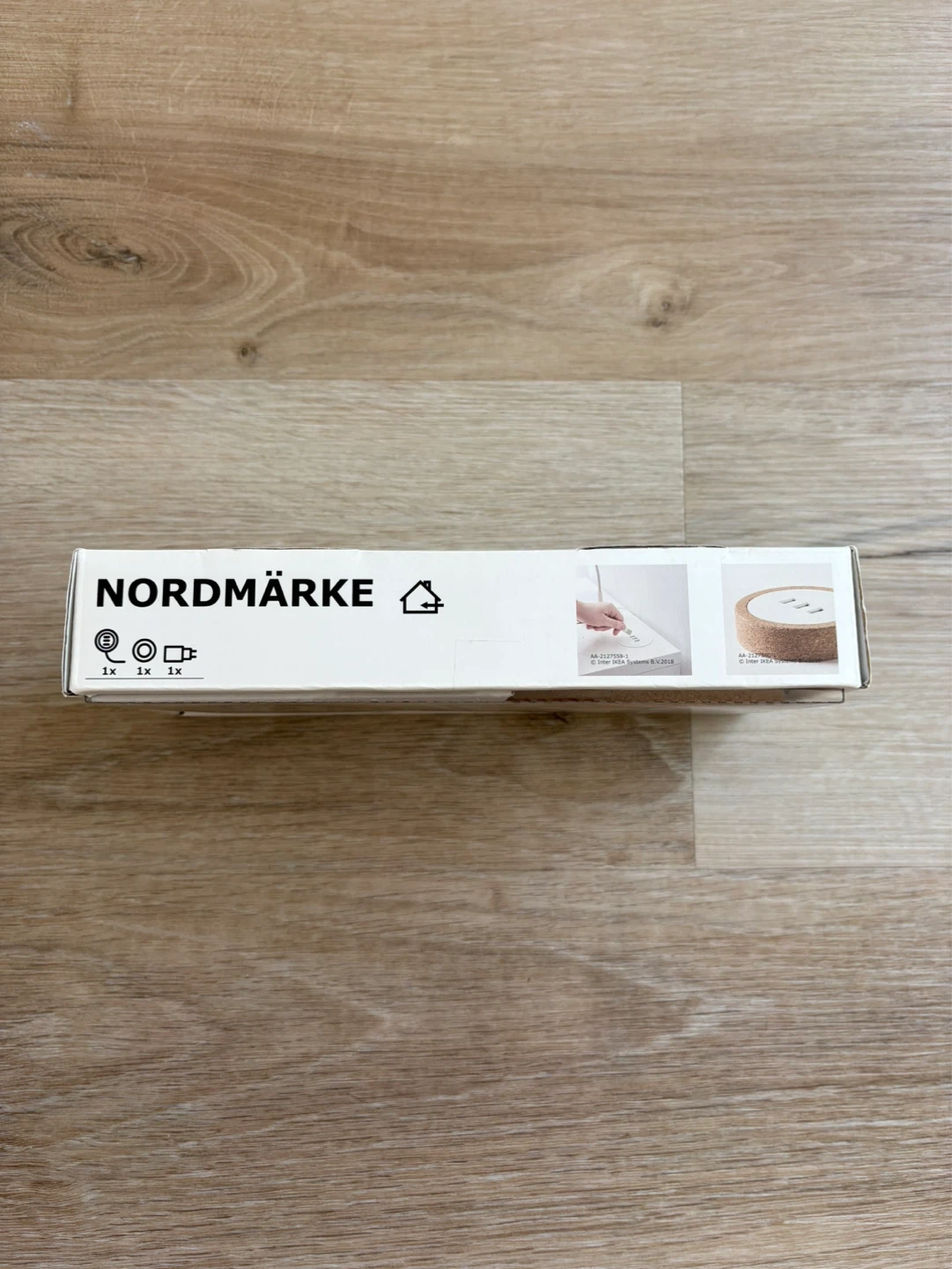 IKEA NORDMÄRKE USB Charger - White/Cork - photo 2